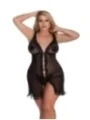 Schwarzes Negligee Aa053640 von Anais Apparel Plus Size