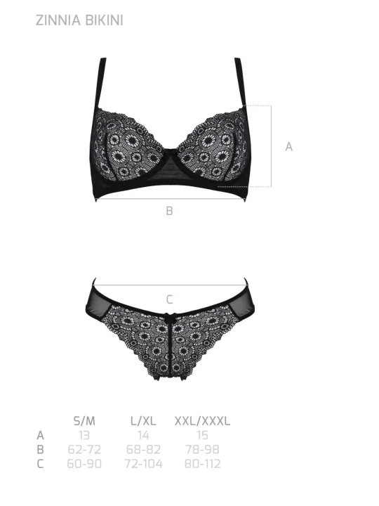 Schwarzer Bikini Pa596654 von Passion