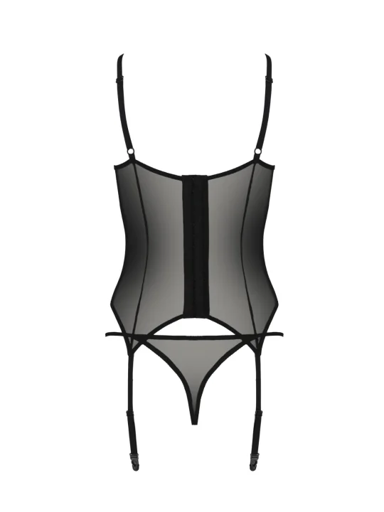 Schwarzes Corset Pa596657 von Passion