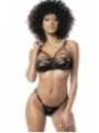 Dreiteiliges Wetlook-Dessous-Set - MAL2729BLK von Mapale