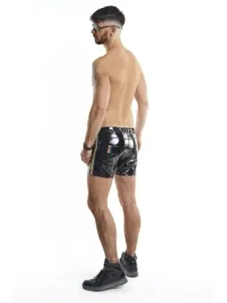 Powerwetlook Herrenhose mit Dekorativen Pvc Zierfalten und Gesäßtaschen H051 von Noir Handmade Decadence Collection