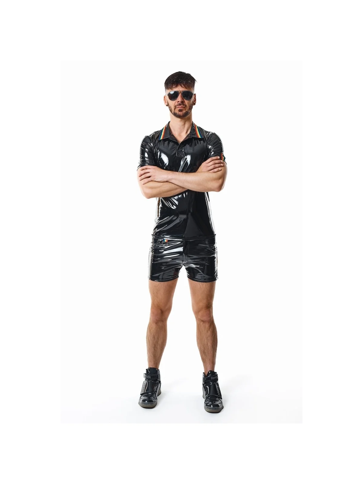 PVC Polo Shirt RMRaffaeleRBW schwarz