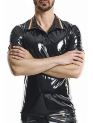 PVC Polo Shirt RMRaffaeleRBW schwarz