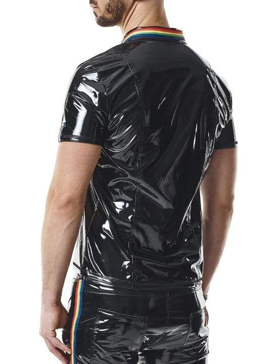 PVC Polo Shirt RMRaffaeleRBW schwarz