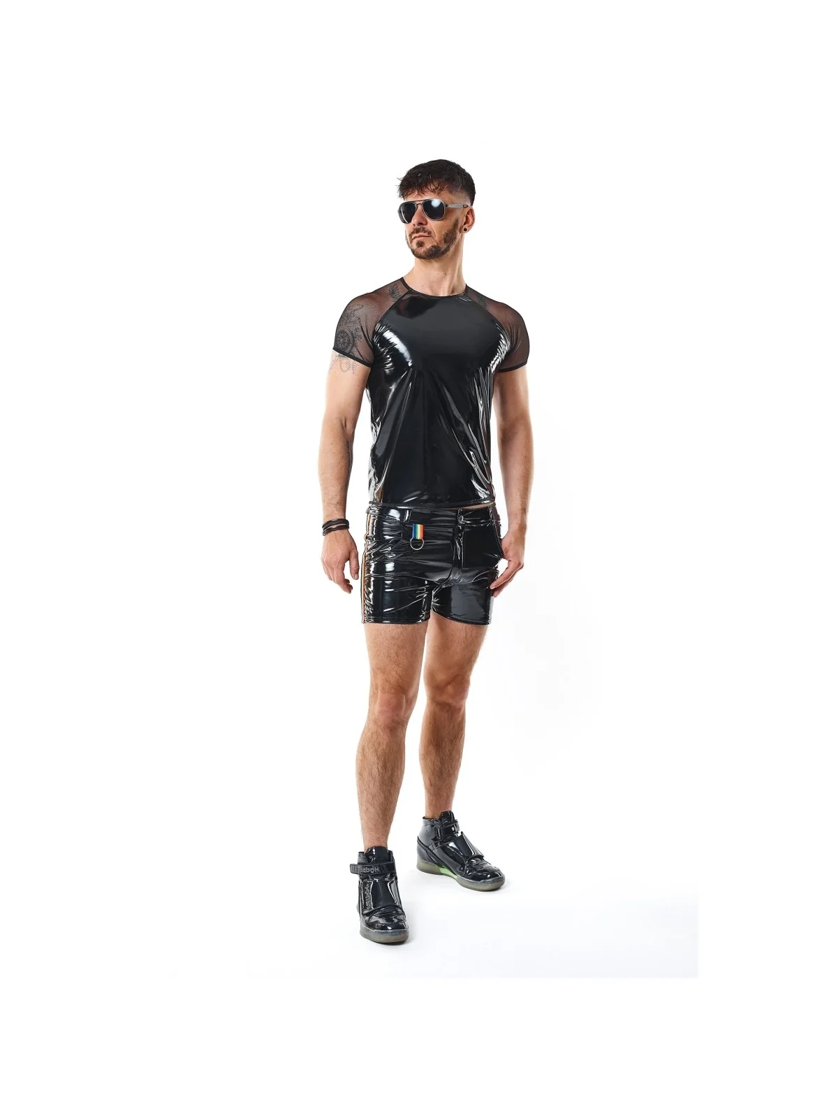 Pvc Herren T-Shirt Rmsandrorbw Schwarz von Pride Festih Line