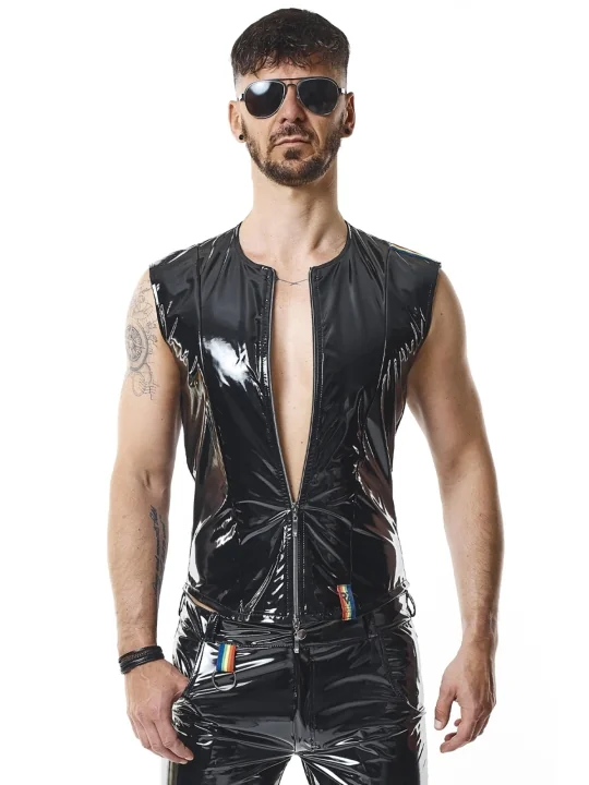 PVC Herren Weste RMTaddeoRBW schwarz