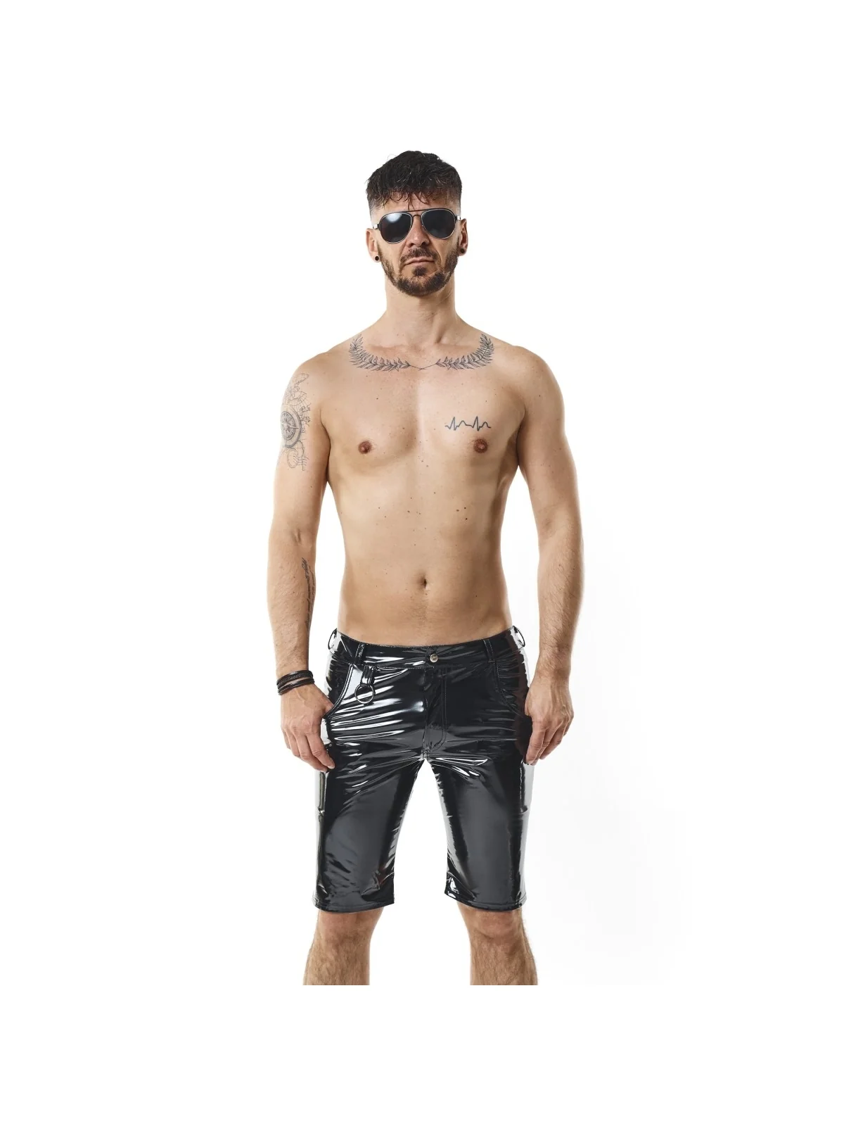 Herren PVC Shorts RMFlavioPVC schwarz