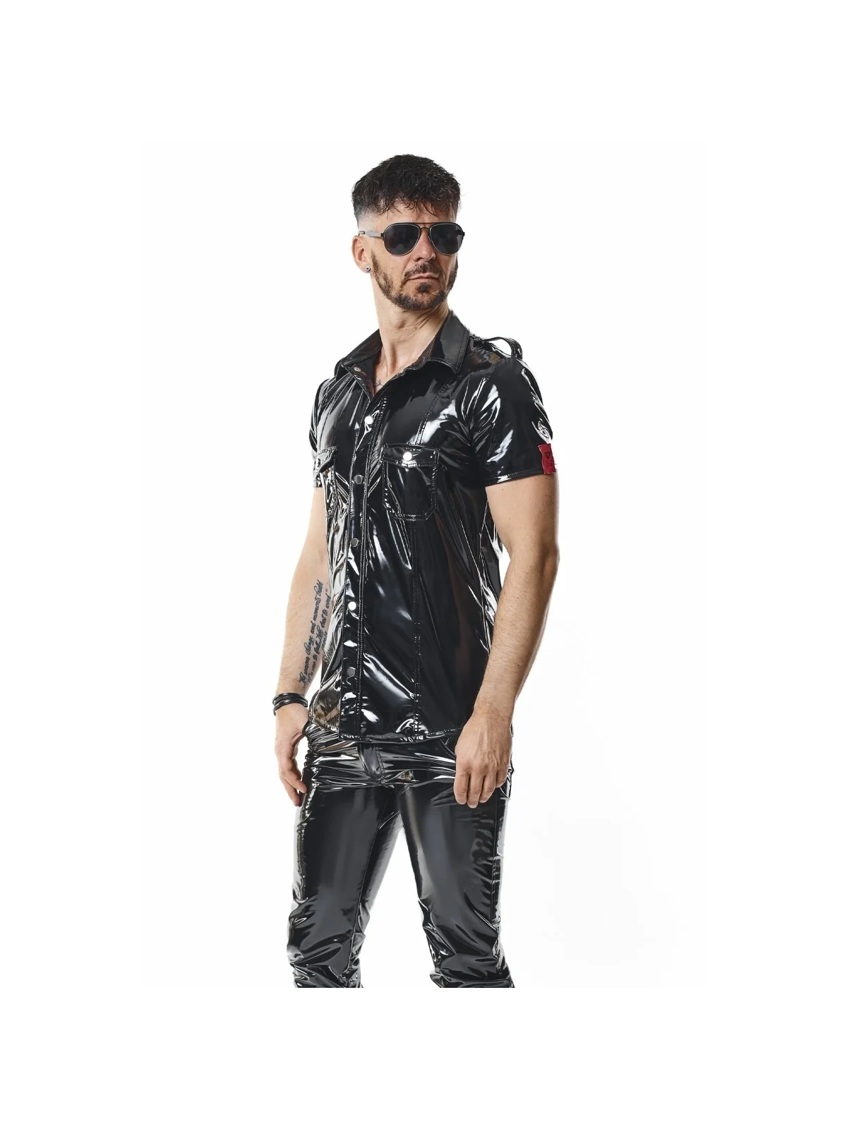 PVC Herren T-Shirt RMLeonardoPVC schwarz