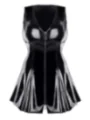 schwarzes PVC Minikleid TDPerlita001