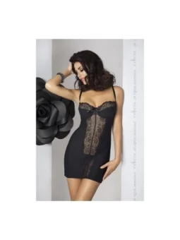 Schwarzes Katrin Chemise + String von Hamana