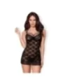 Chemise & Tanga Schwarz 860-Che-1 von Obsessive