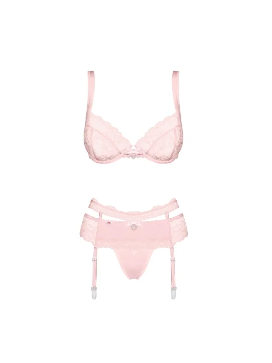 Heartina 3er Set Pink von Obsessive