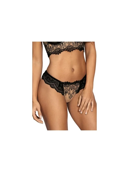 String Schwarz-Beige V-9068 von Axami