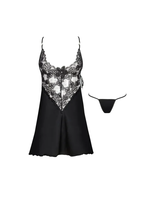 Leslie Chemise Schwarz von Beauty Night Fashion