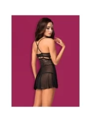 Babydoll & Tanga Schwarz 838-Bab-1 von Obsessive