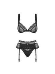 Heartina 3er Set schwarz von Obsessive