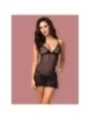 Shibu Chemise & Tanga Schwarz von Obsessive