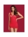 Chemise & Tanga rot 853-Che-3 von Obsessive