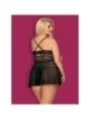 Babydoll & Tanga Schwarz Size Plus 838-Bab-1 von Obsessive Size Plus