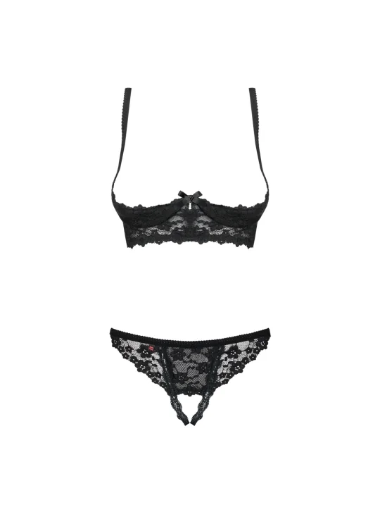 Letica 2er Set mit Offenen Cups Schwarz von Obsessive