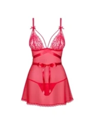 Lovlea Babydoll & Tanga Rot von Obsessive