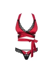 Sensuelia Top & Tanga Rot von Obsessive