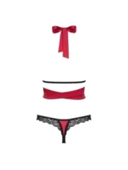 Sensuelia Top & Tanga Rot von Obsessive