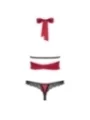 Sensuelia Top & Tanga Rot von Obsessive