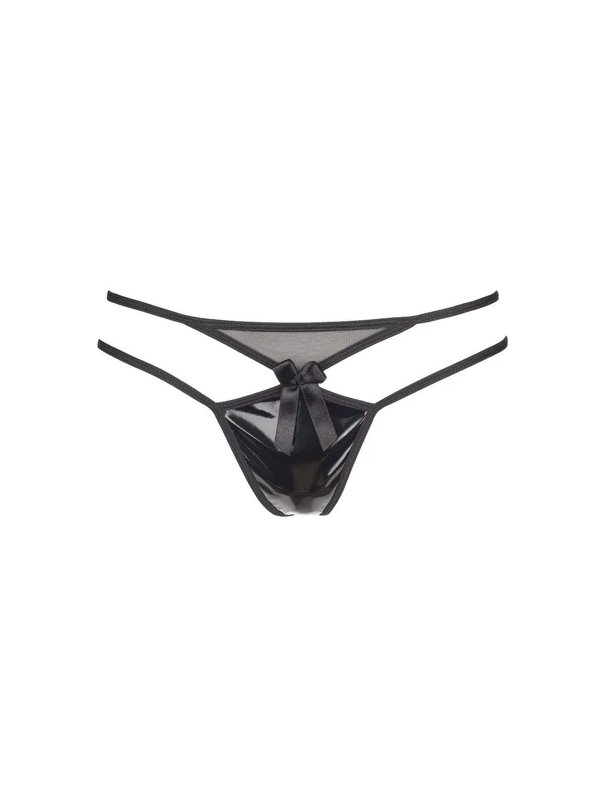 Plus Size String Schwarz V-8738 von Axami Size Plus