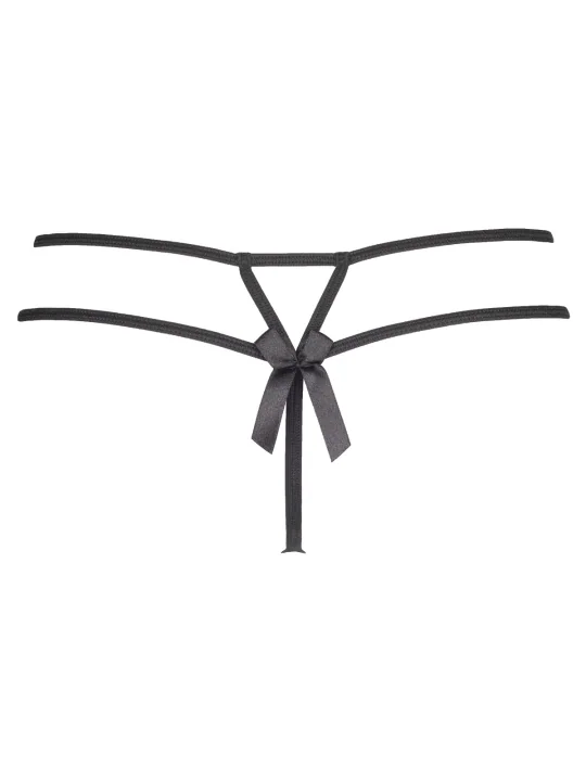 Plus Size String Schwarz V-8738 von Axami Size Plus