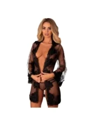 Herina Negligee & Panty Schwarz von Livco Corsetti Fashion