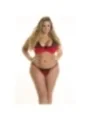 Plus Size Bh Red-Schwarz V-8771 von Axami Size Plus