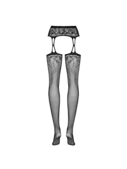 Garter Strümpfen S206 schwarz von Obsessive