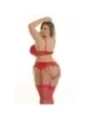 Plus Size Strumpfgürtel Rot V-8742 von Axami Size Plus