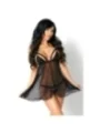 Yvonne Chemise & Tanga Schwarz von Beauty Night Fashion