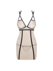 Nudelia Chemise & Tanga Nude von Obsessive