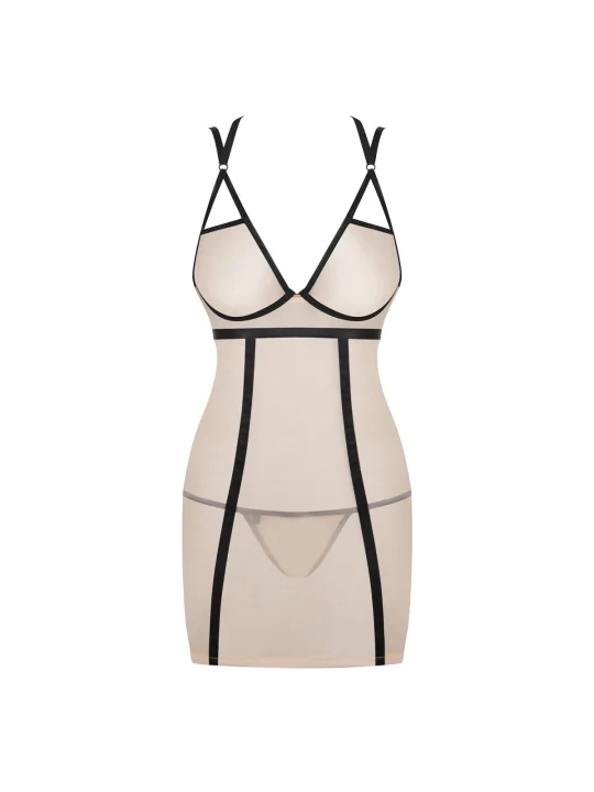 Nudelia Chemise & Tanga Nude von Obsessive