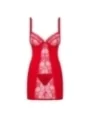 Heartina Chemise & Tanga Rot von Obsessive