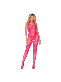 Schwarzes Netz-Catsuit Ouvert 6274, Bodystocking von Softline Plus Size