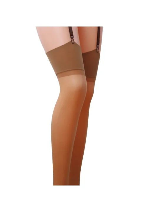 Strapsstrümpfe beige 17 Den St001 von Passion-Exklusiv