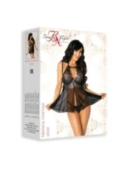 Mariana Chemise & Tanga Silber von Beauty Night Fashion