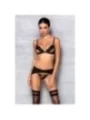 Miley 3er Set mit Ouvert Bh Schwarz von Passion-Exklusiv