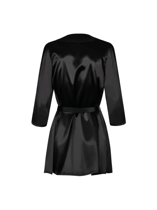 Satinia Robe Schwarz von Obsessive