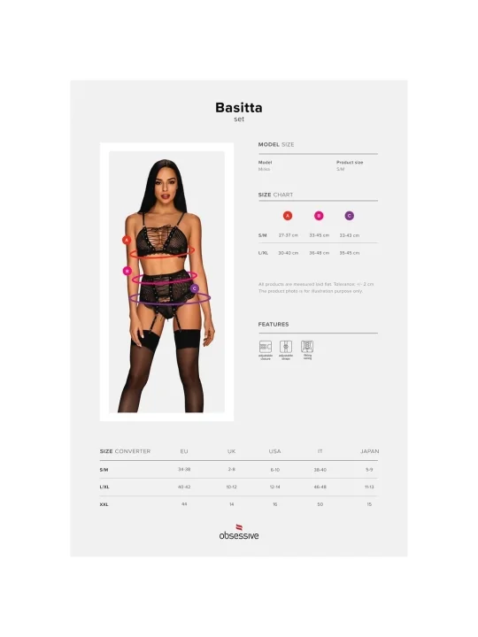 Basitta 3er Set Schwarz von Obsessive