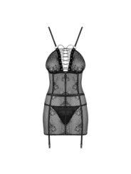 Basitta Chemise & Tanga Schwarz von Obsessive