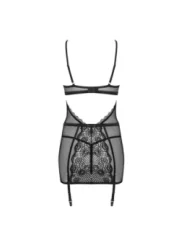 Basitta Chemise & Tanga Schwarz von Obsessive