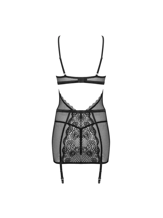 Basitta Chemise & Tanga Schwarz von Obsessive