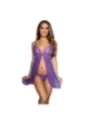 Babydoll & String Lila V-9689 von Axami