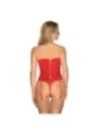 Flameria Korsett & Tanga Rot von Obsessive