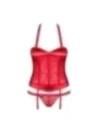 Flameria Korsett & Tanga Rot von Obsessive